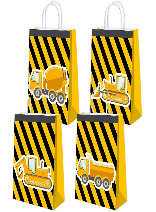 BQK 16 Pcs Construction Party Bags with Handles Construction Party Decorations - Image 1